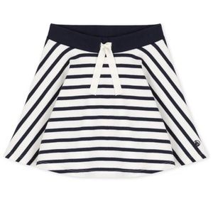 Petit Bateau Toddler Stripe Skirt 4T EUC! Navy white